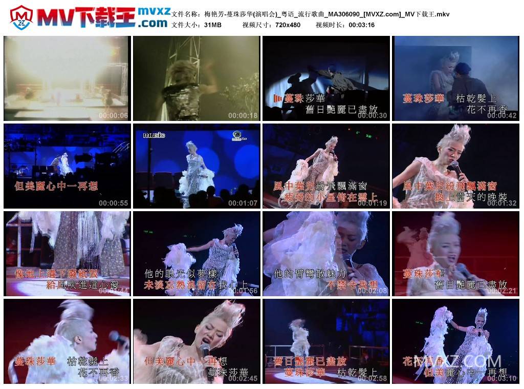 梅艳芳-蔓珠莎华(演唱会)_粤语_流行歌曲_MA306090
